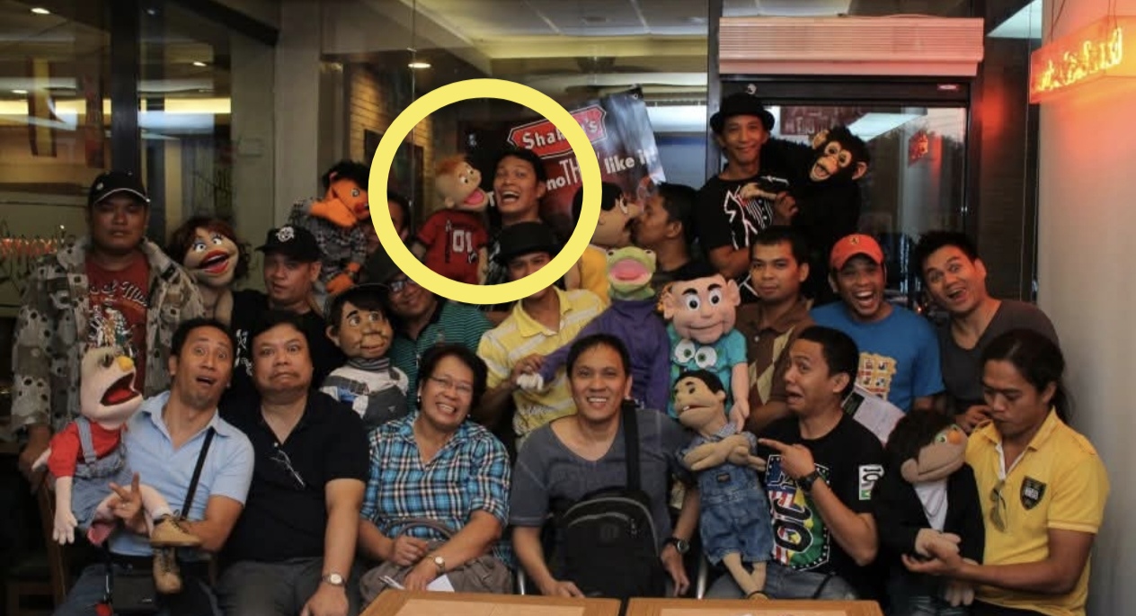 Noel Urbano with fellow members of Puppeteer's Club International Philippines